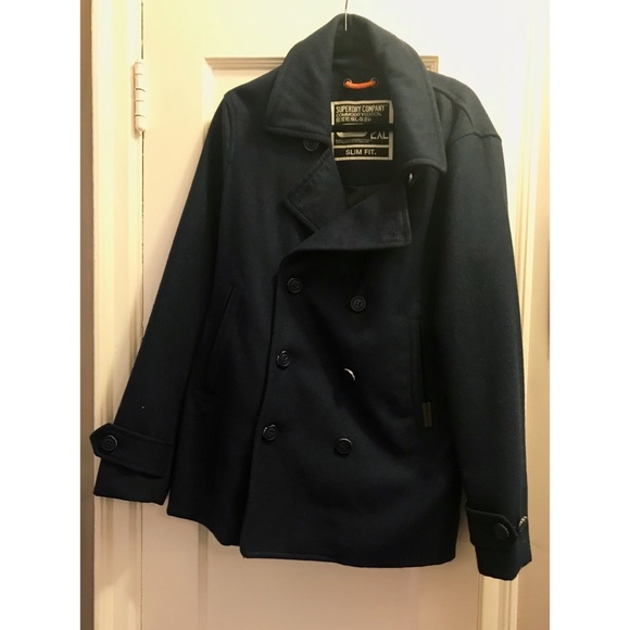 superdry commodity pea coat